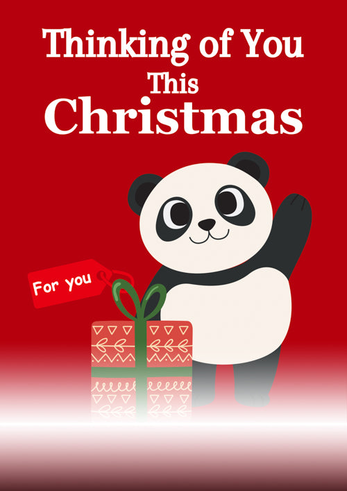 Thinking Of You Christmas Card Personalisation