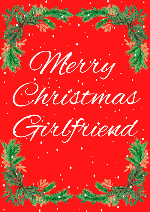 Girlfriend Christmas Card Personalisation