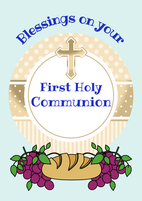 First Communion Card Personalisation