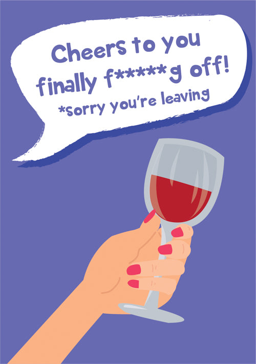 Humour Leaving And Goodbye Card Personalisation