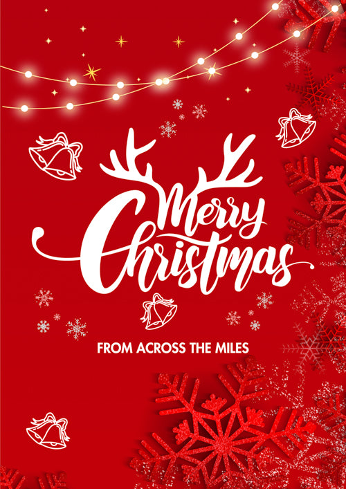 Across The Miles Christmas Card Personalisation