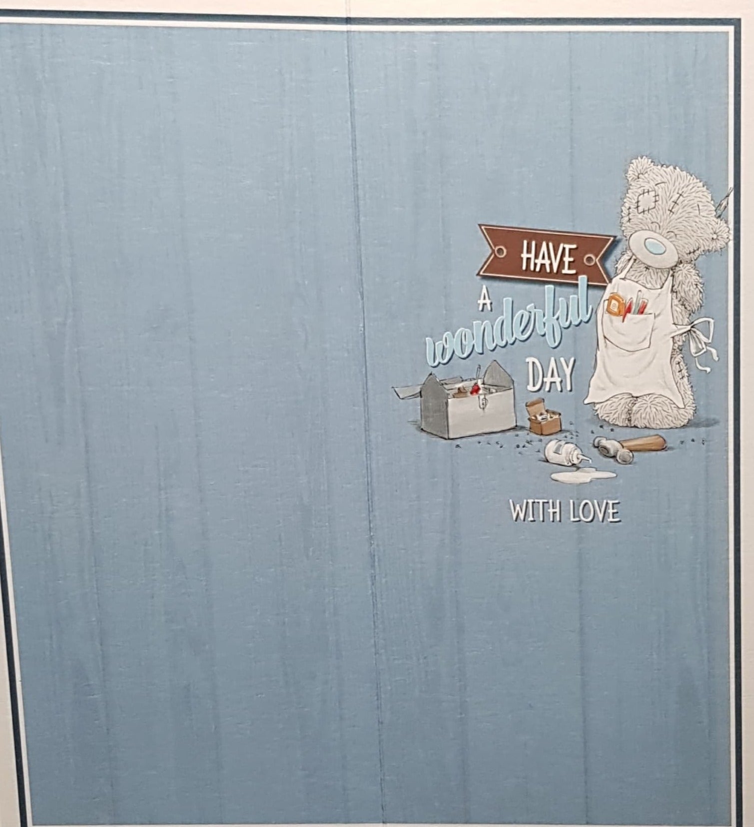 Birthday Card - Dad / 'Dad' In A Wood Motive