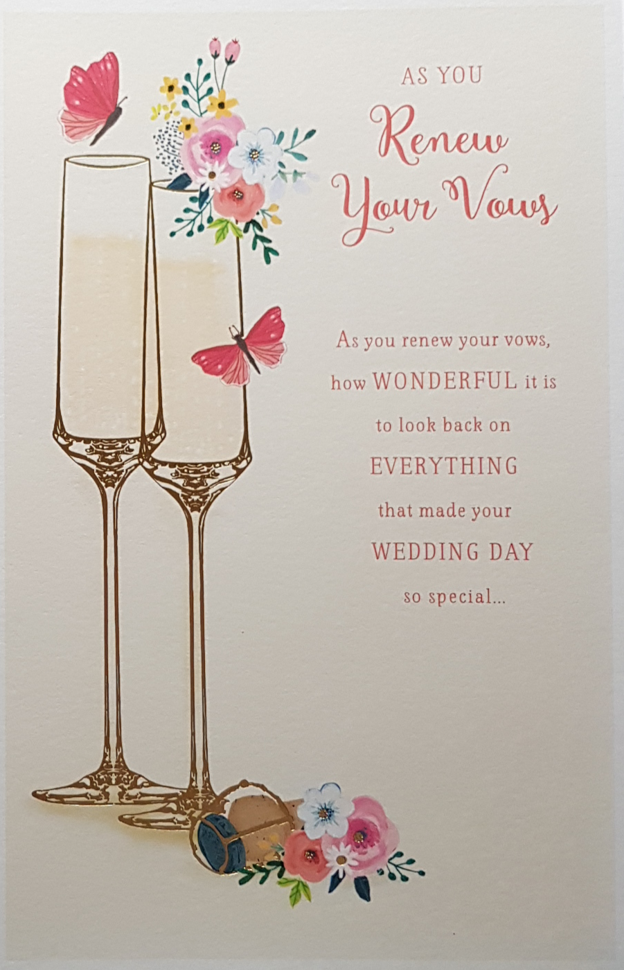 Wedding Card - As You Renew Your Vows...
