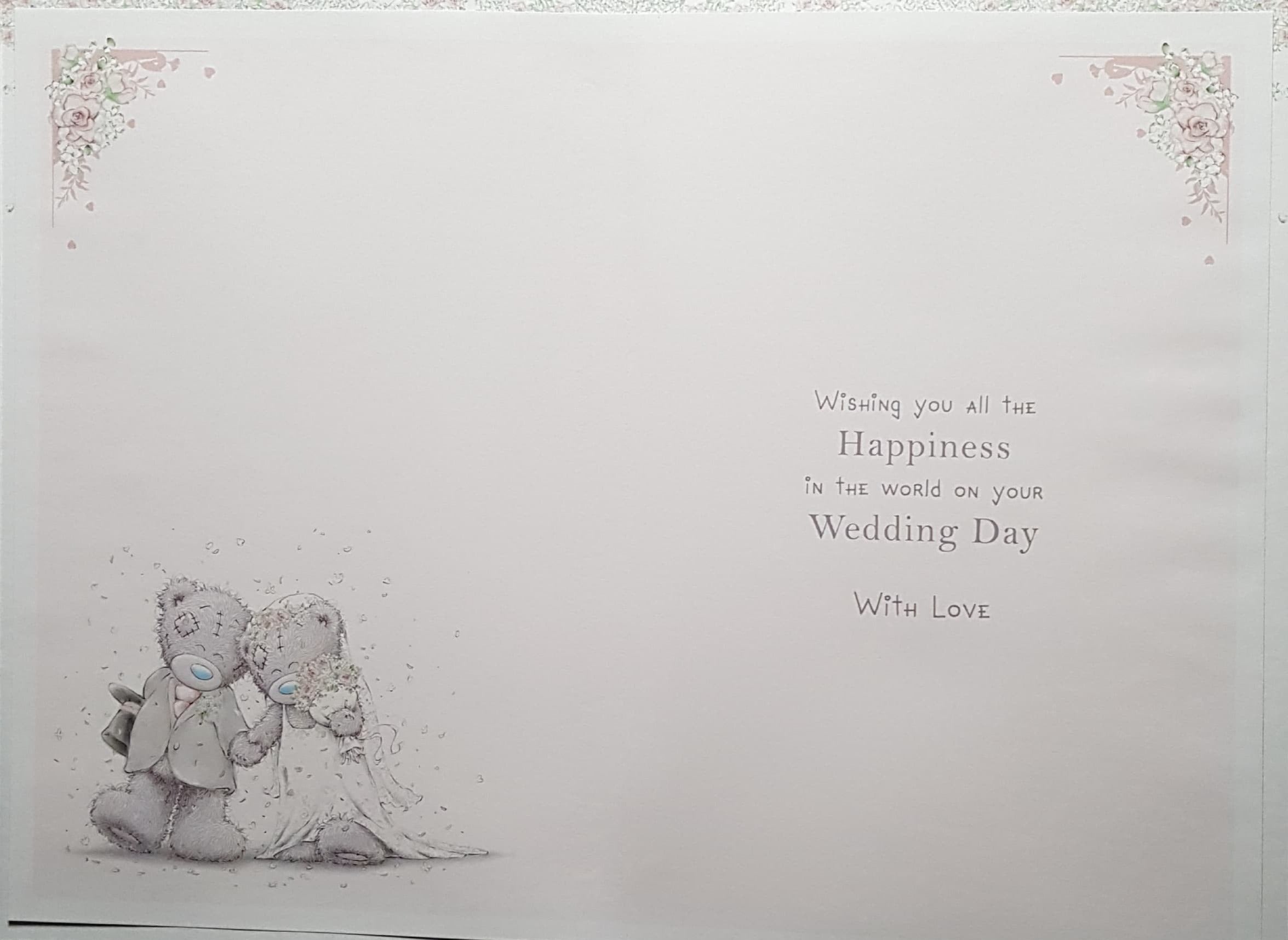 Wedding Card - To A Wonderful Couple & A Pretty Floral Motive