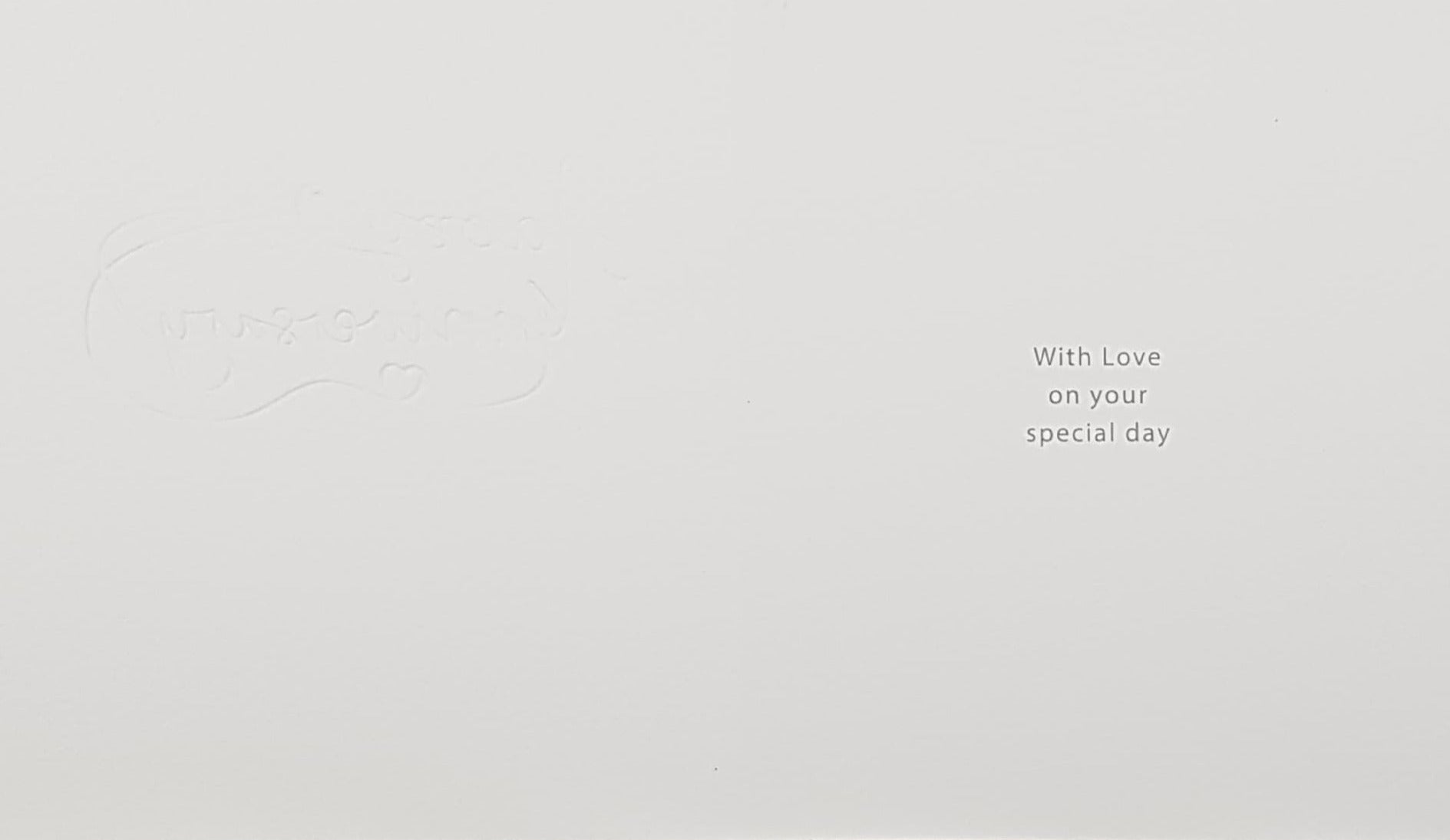 Anniversary Card - General / A Silver Font & A Little Red Heart