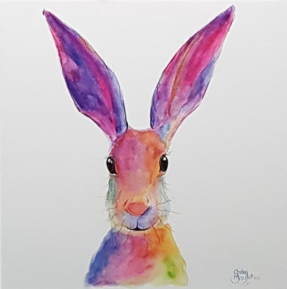 Blank Card - A Pink Rabbit