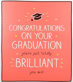 Congratulations Card - Graduation / 'You're Just Totally Brilliant'
