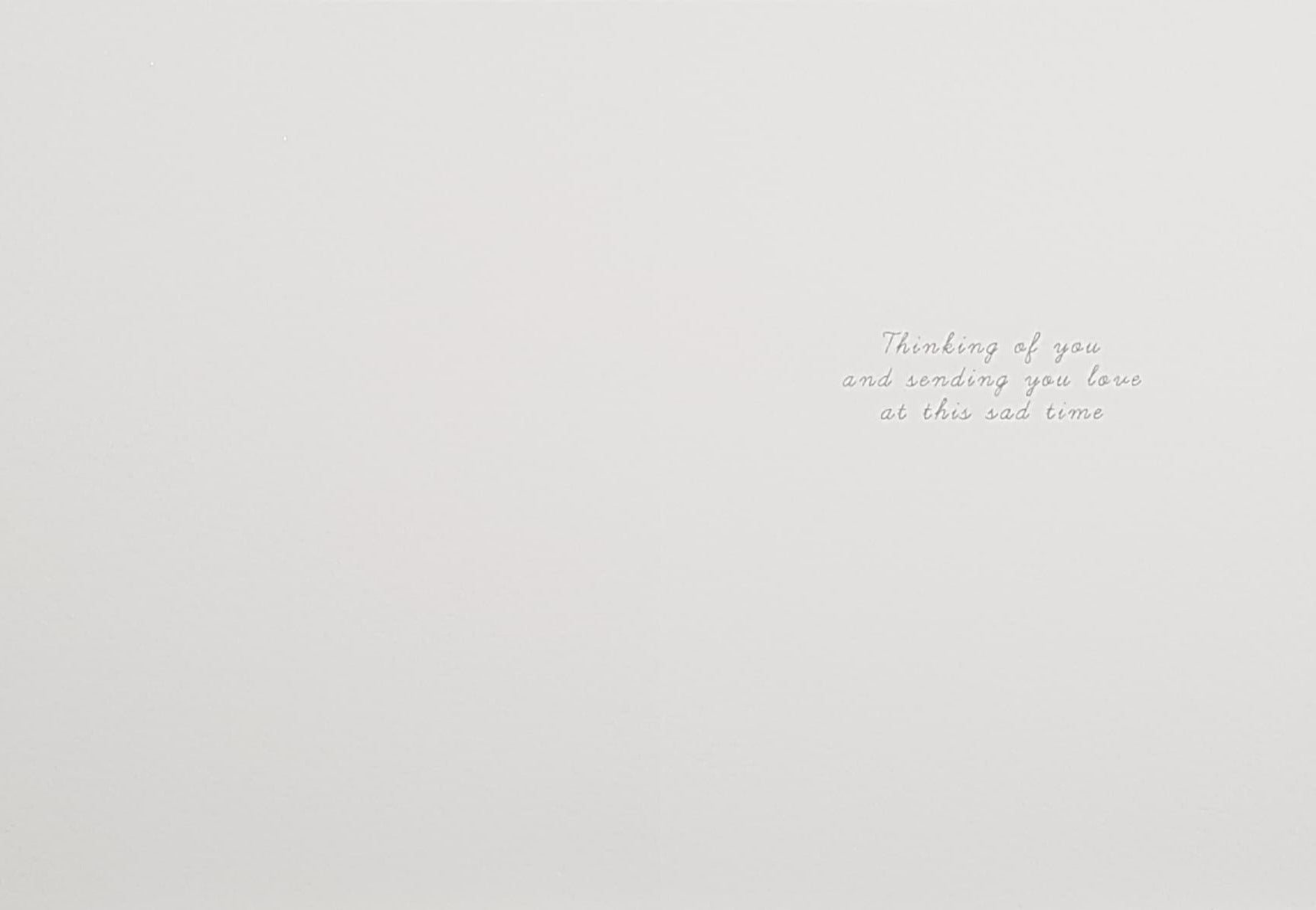 Sympathy Card - With You In Sympathy / A Pretty Tree With Pink & Blue Flowers