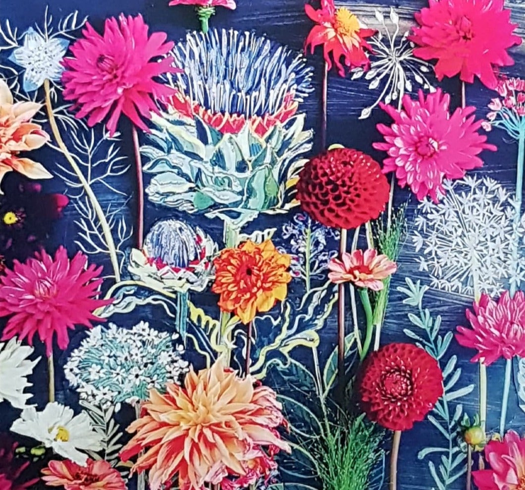 Blank Card - Flowers In A Garden