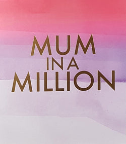 Mum Mothers Day Card - In A Million On Purple Background