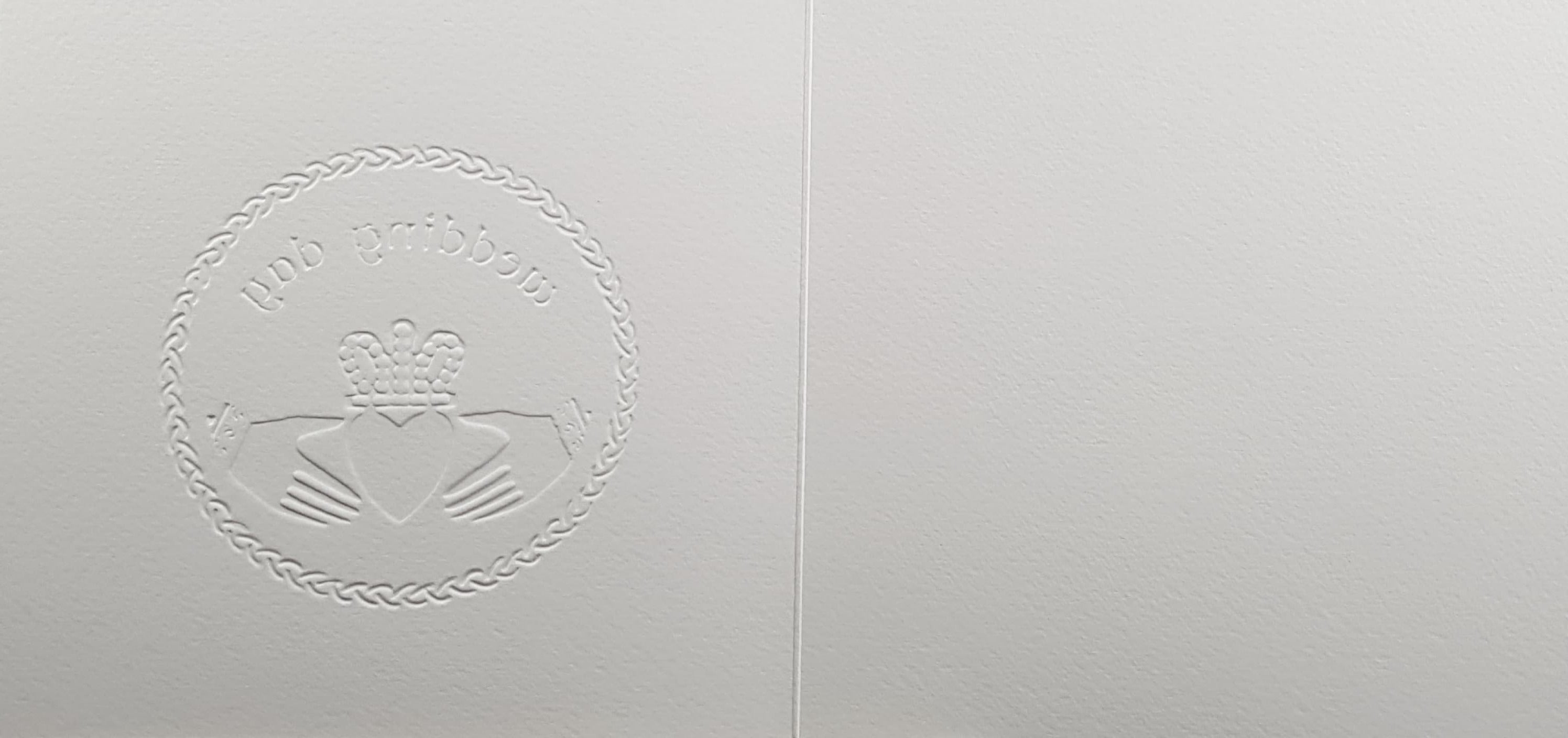 Wedding Day Card - Celtic Claddagh Ring