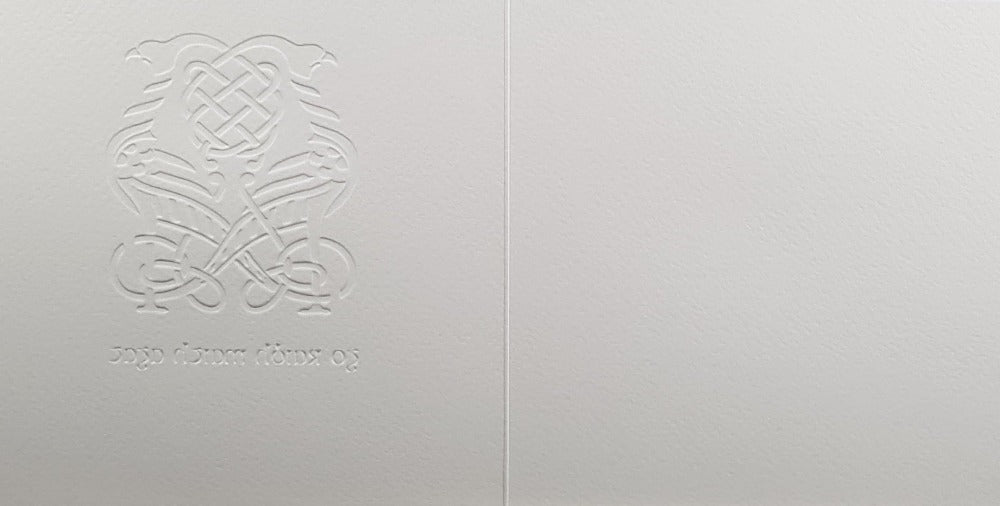 Thank You Card - Celtic Knot Bird Pheasants