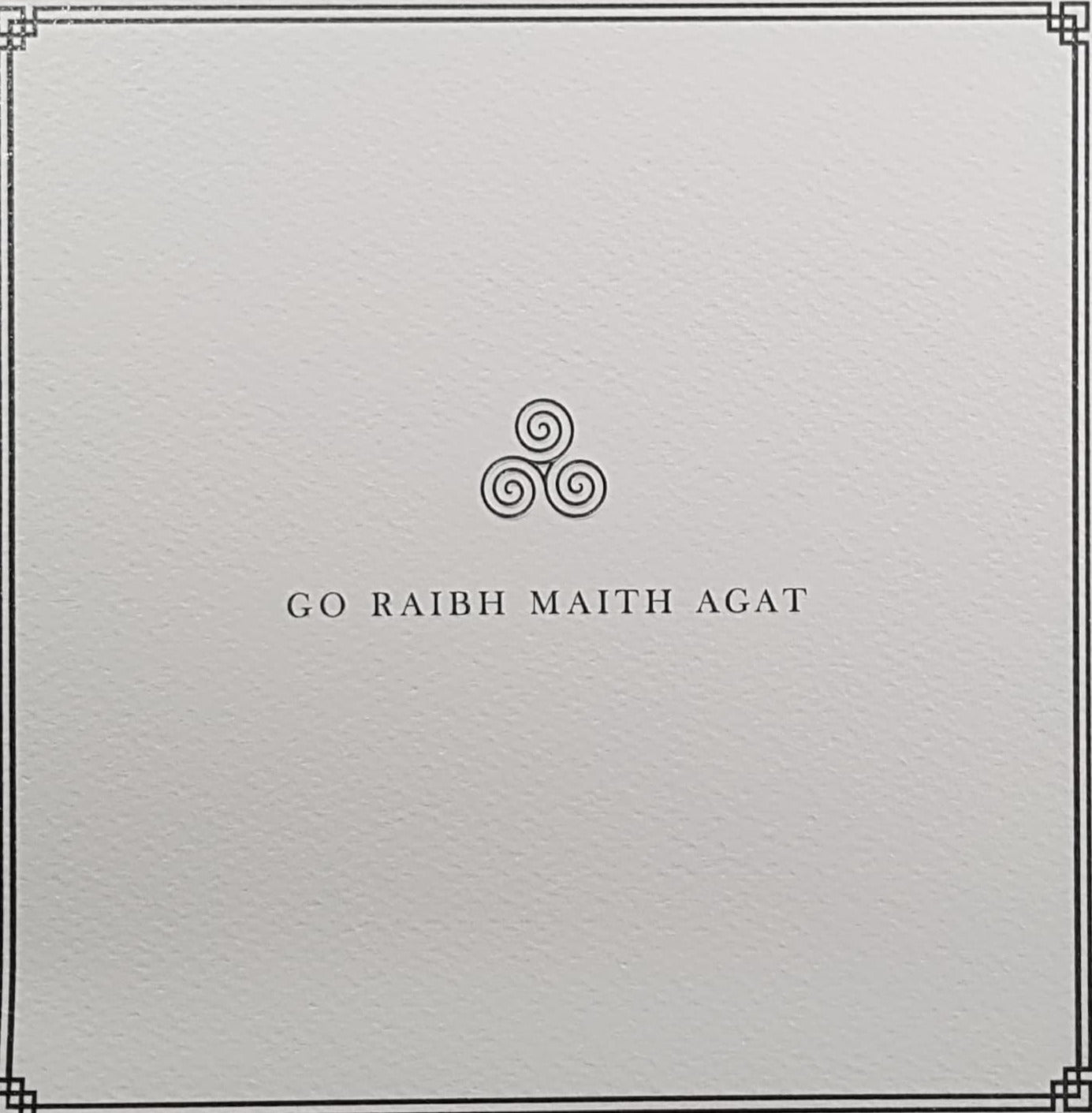 Thank You Card - Celtic Triskele