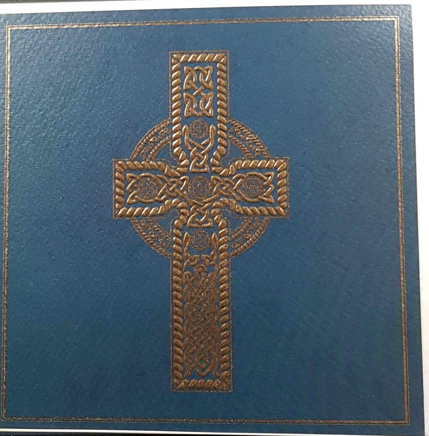 Blank Card - Gold Celtic Cross