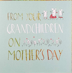 Mum From Grandchildren Mothers Day Card - Band Of Mice