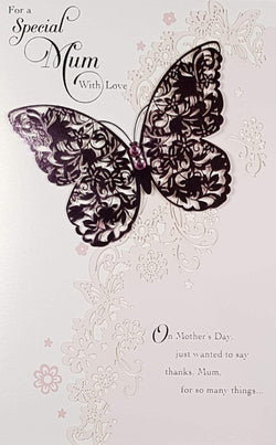 Mum Mothers Day Card - Just Wanted To Say Thanks