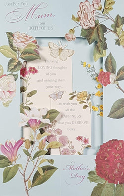 Mum From Both Of Us Mothers Day Card - Thinking Loving Thoughts