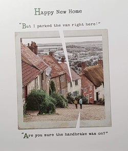 Congratulations Card - New Home / Are You Sure...? (Humour)