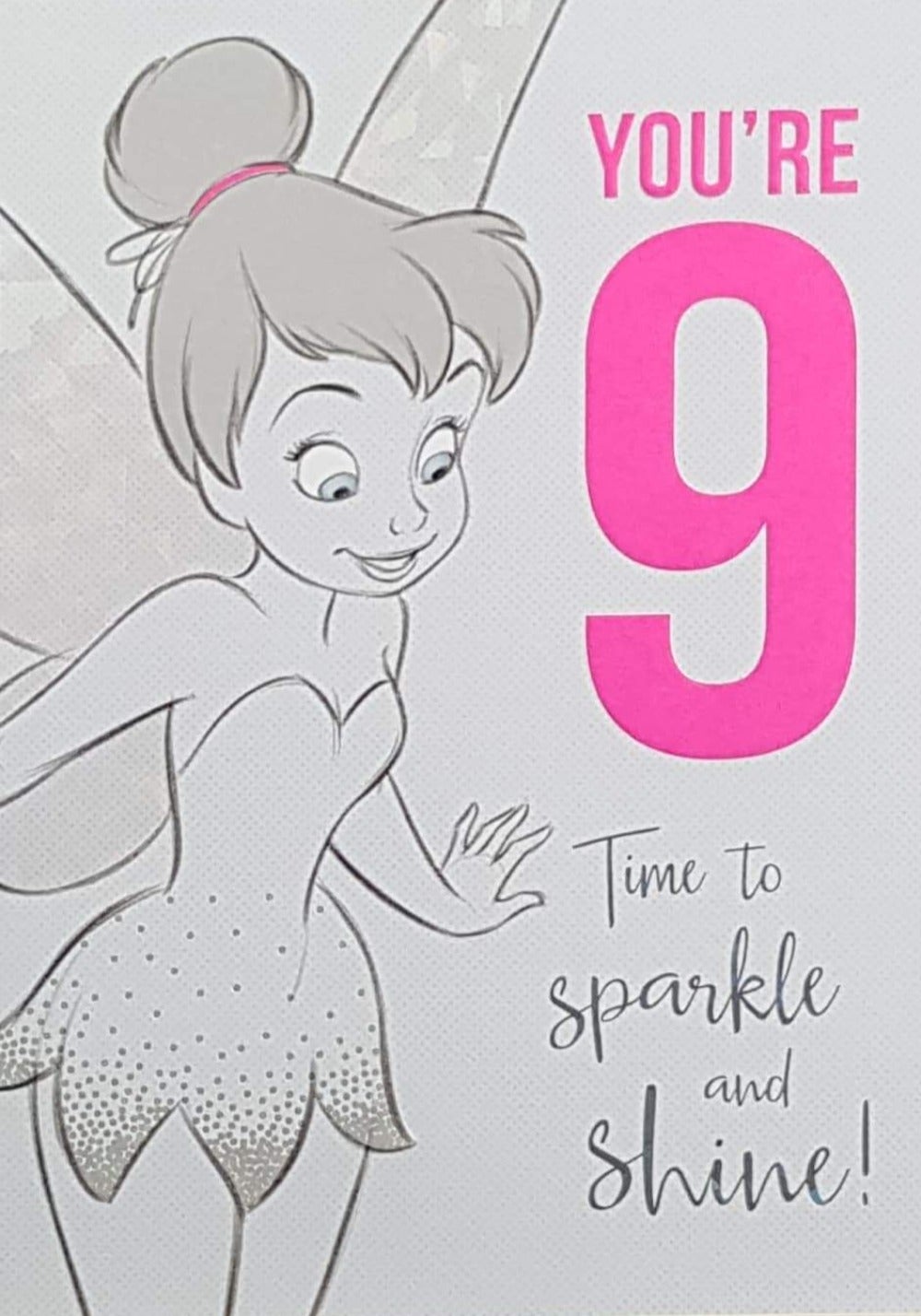 Birthday Card - Age 9 / Time To Sparkle And Shine