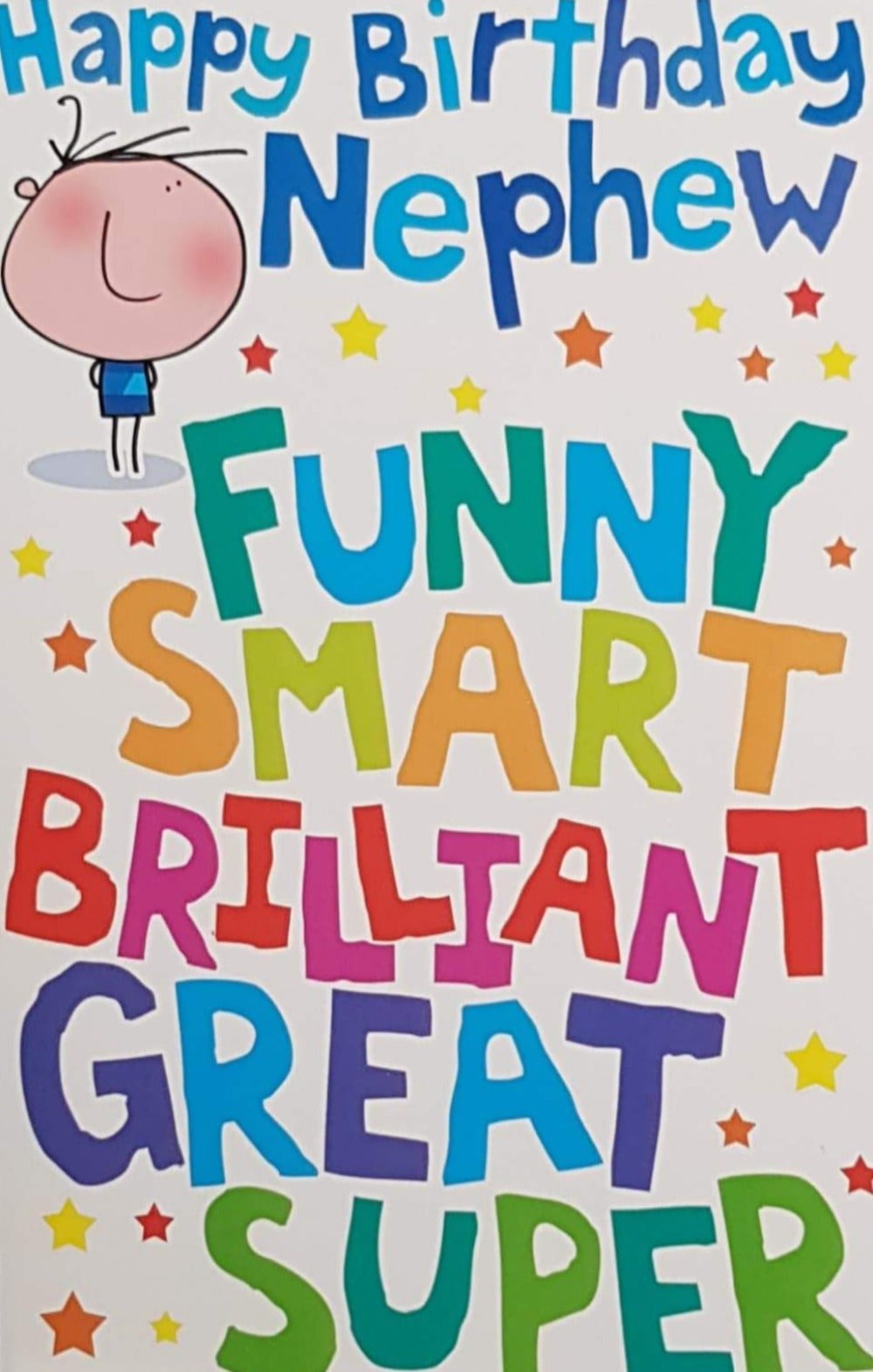 Birthday Card - Nephew / Funny, Smart, Brilliant...