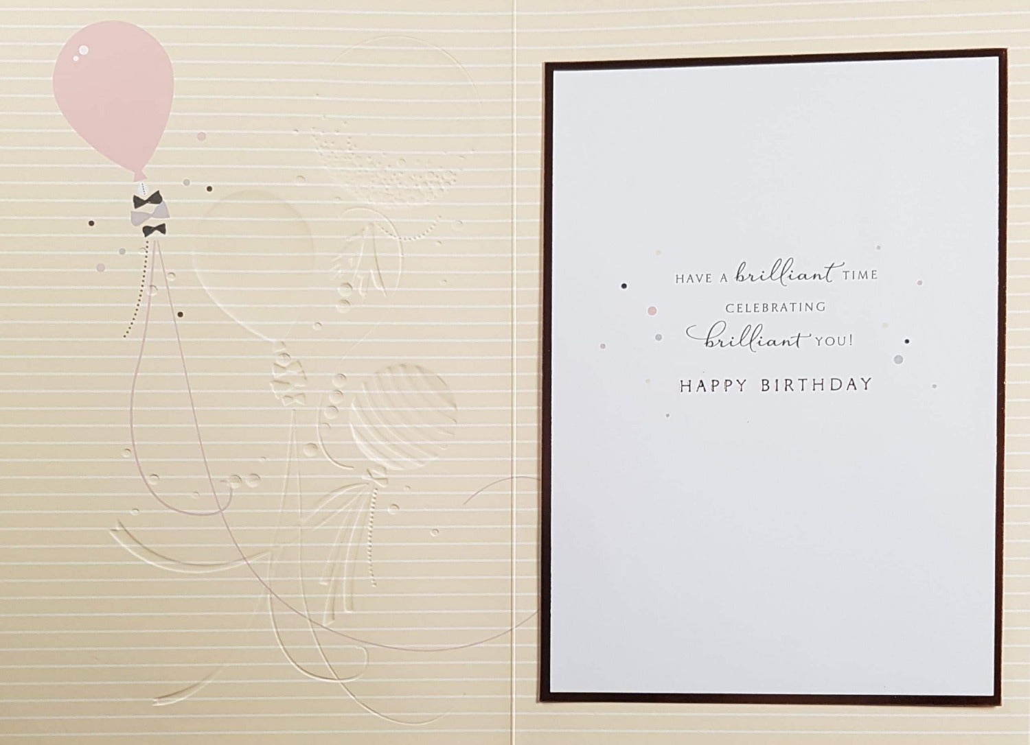 Birthday Card - Especially For You / Three Fancy Balloons