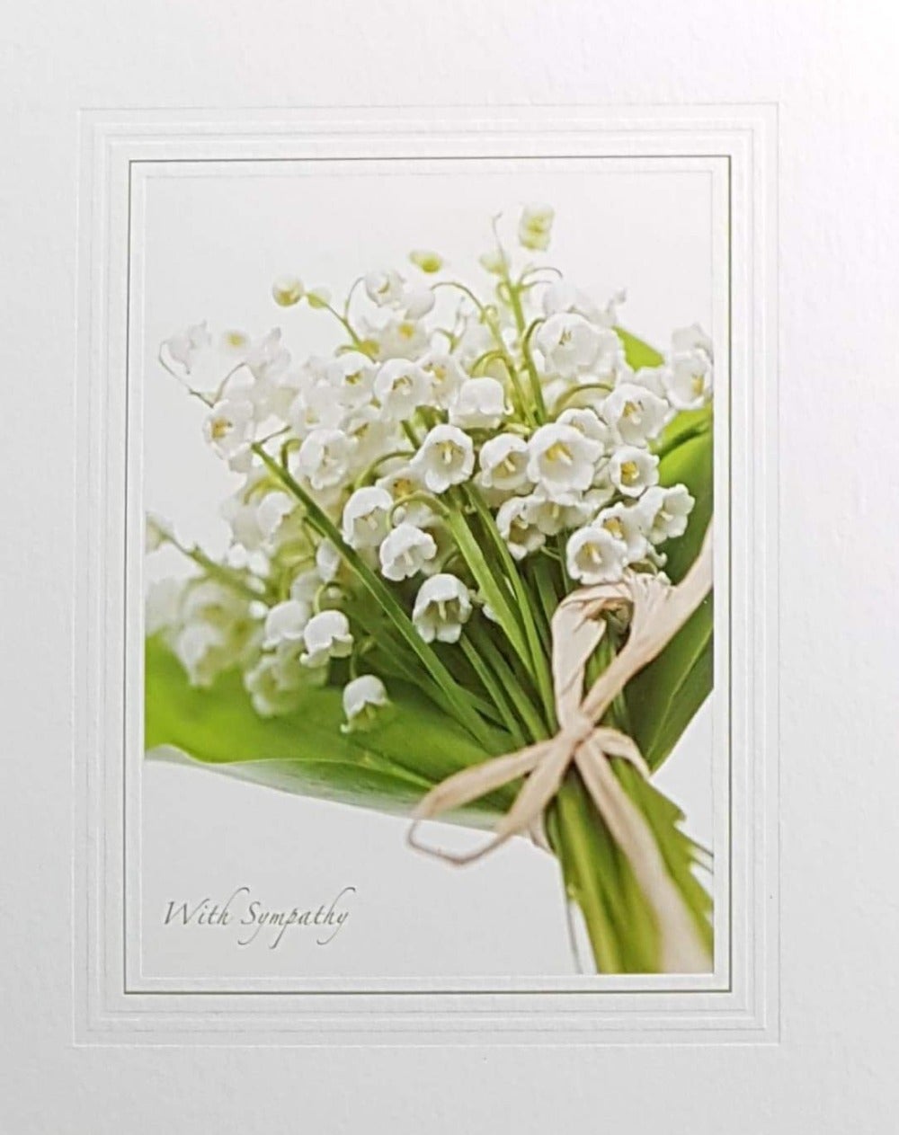 Sympathy Card - Lily Of The Valley Bouquet