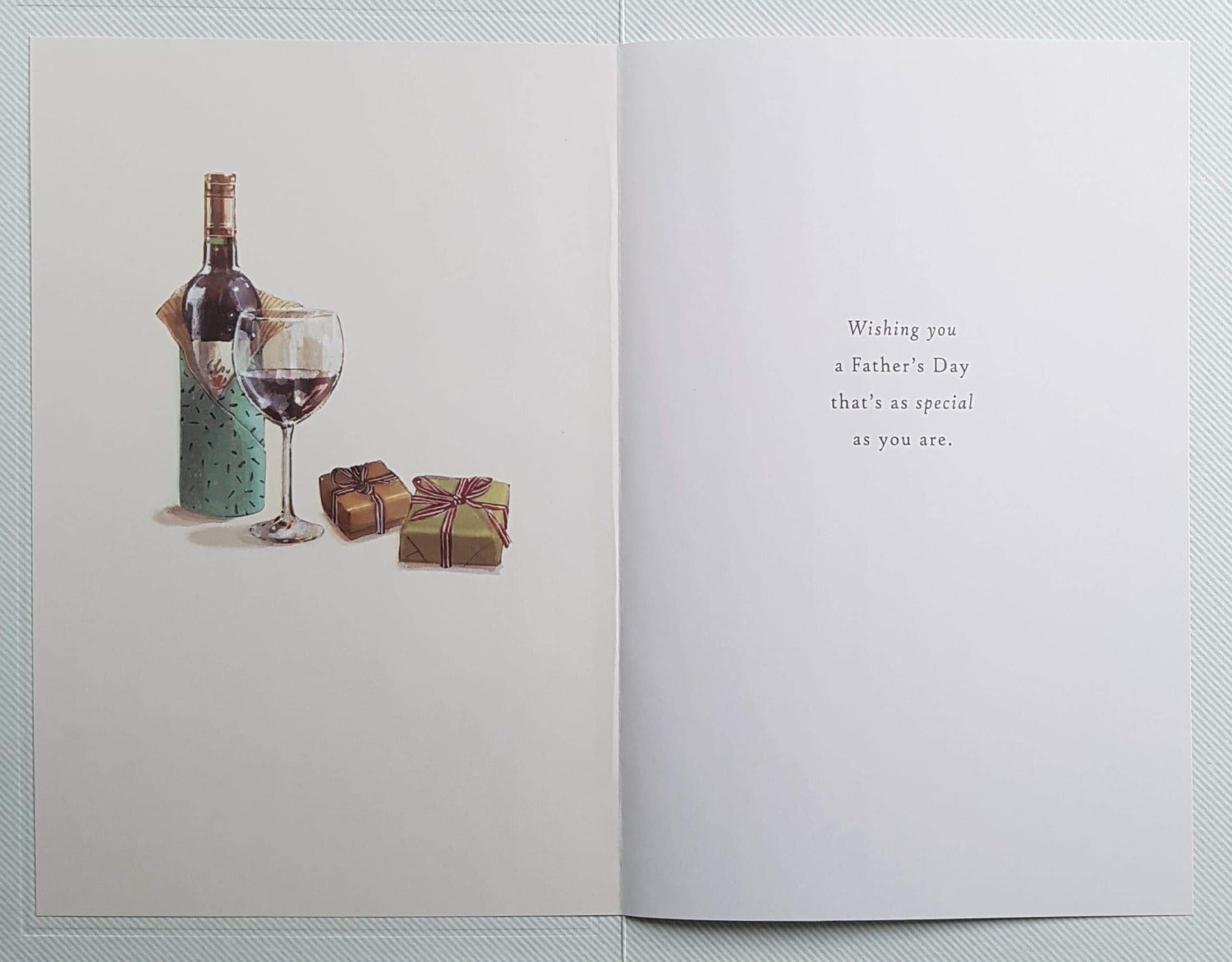 Fathers Day Card - General / Gifts, Letters & Wine