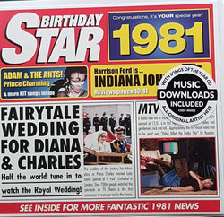 Born in year 1981 - Star (Includes CD)