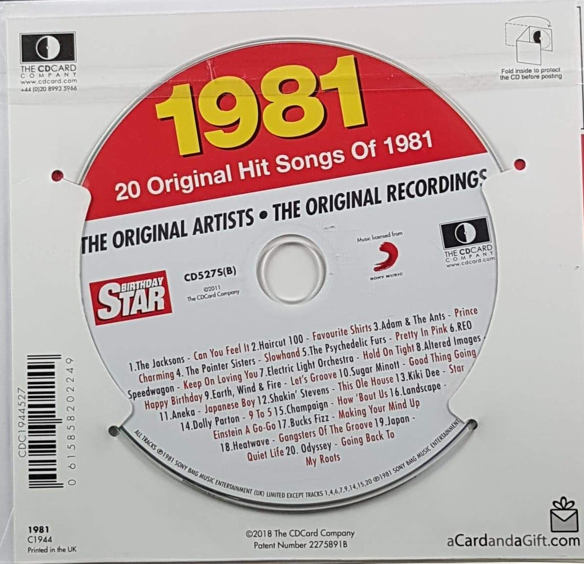 Born in year 1981 - Star (Includes CD)