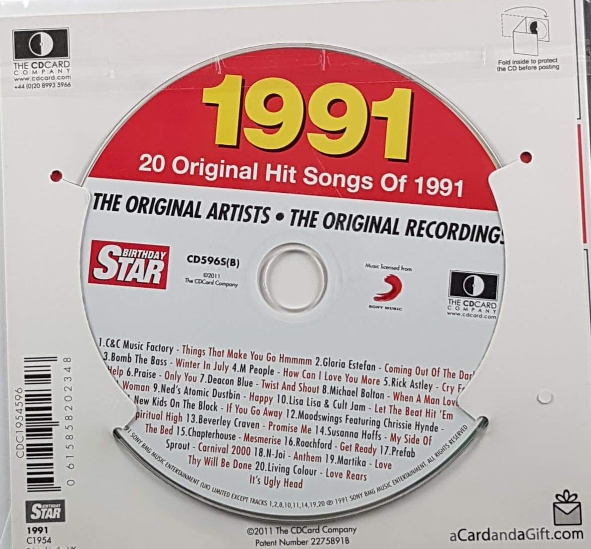 Born in year 1991 - Star (Includes CD)