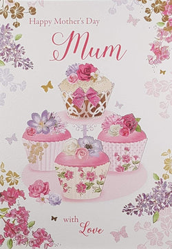 Mum Mothers Day Card - Four Queen Cakes
