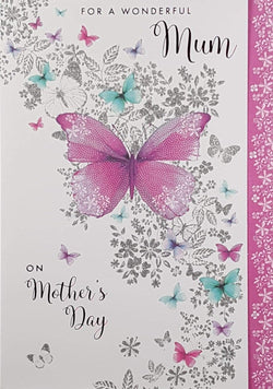Mum Mothers Day Card - Trail Of Butterflies