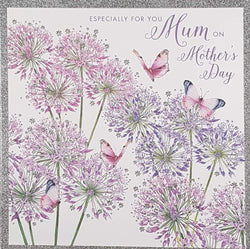 Mum Just For You Mothers Day Card - Silver Border