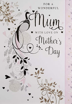 Mum Mothers Day Card - Peacock On Branch