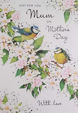 Mum Just For You Mothers Day Card - Birds And Green Plants