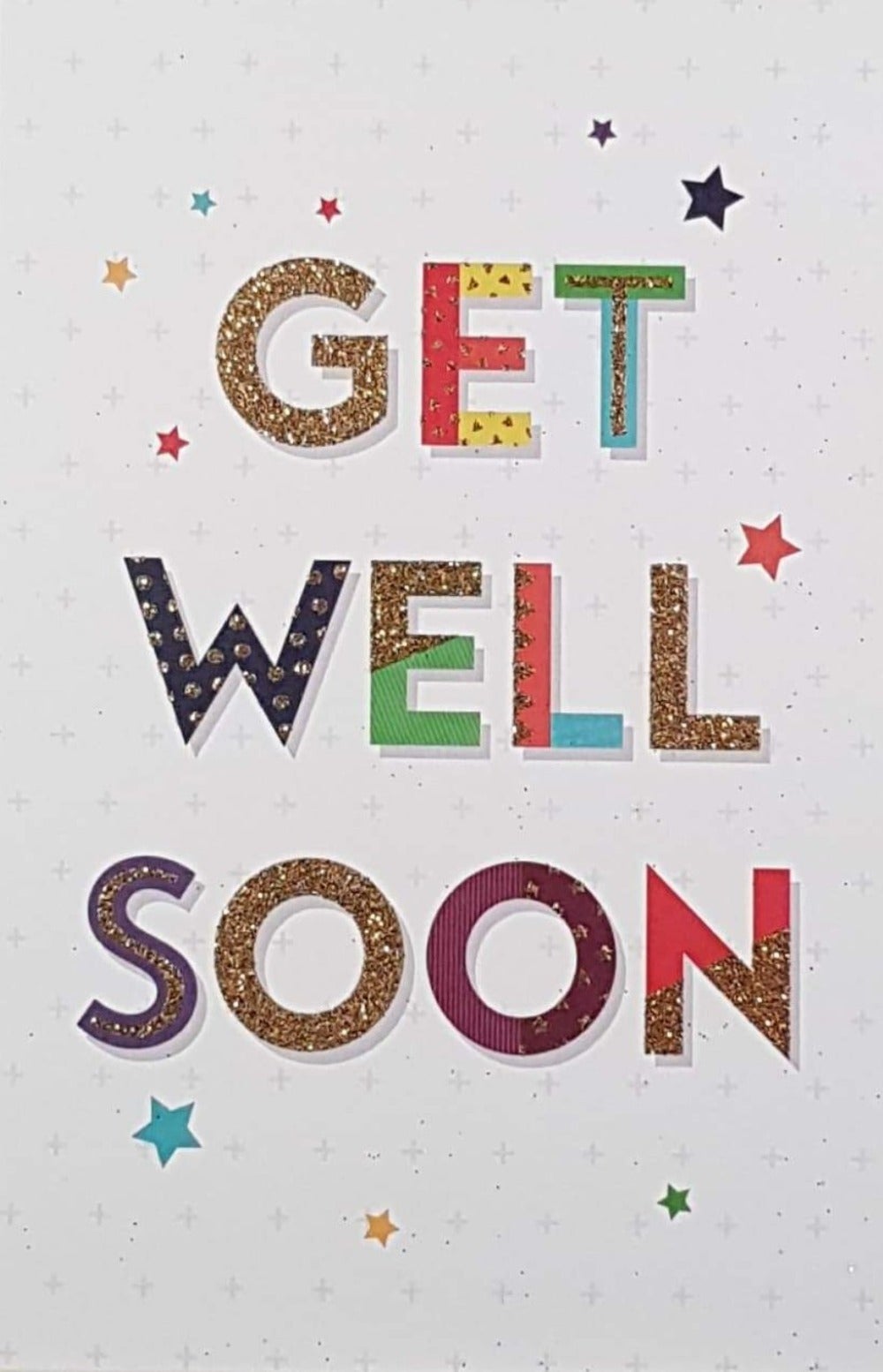 Get Well Card - 'Get Well Soon' Fancy Font