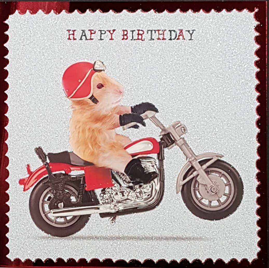 Birthday Card - Humour / A Hamster On The Road