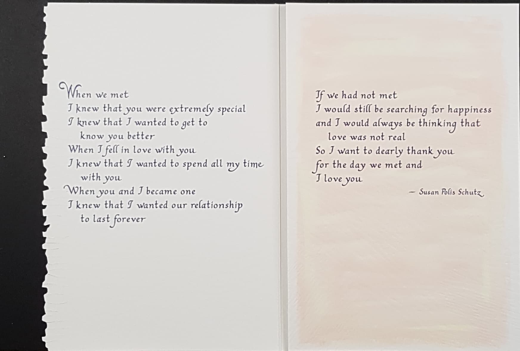 Blue Mountain Arts Card - The Day We Met...