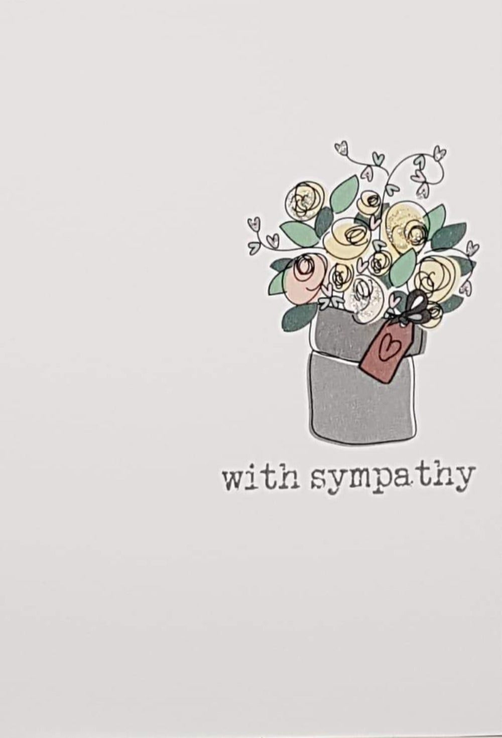 Sympathy Card - Bunch Of Flowers