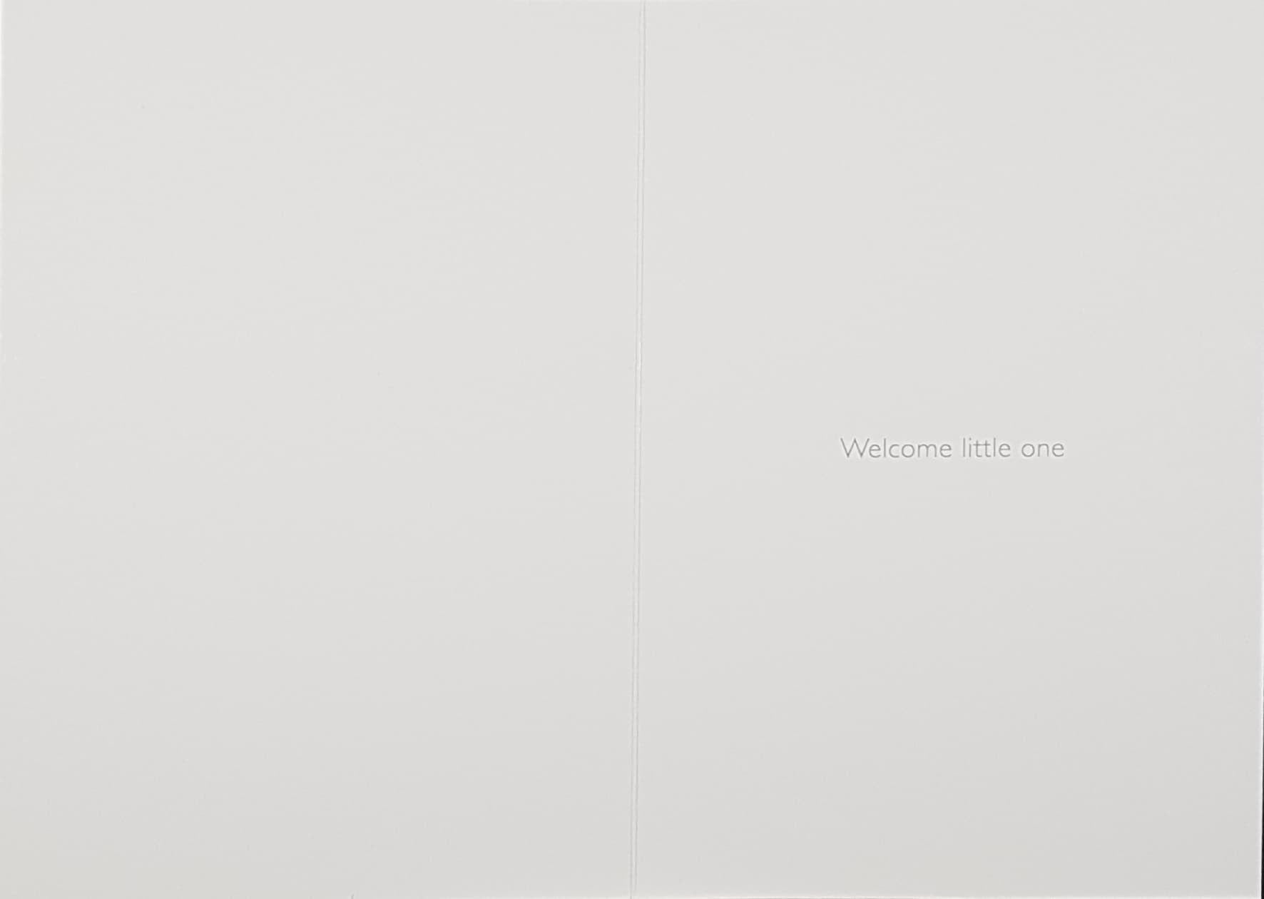 New Baby Card - Boy / The Moon Is Singing A Song Called: 'Twinkle Twinkle Little Star'