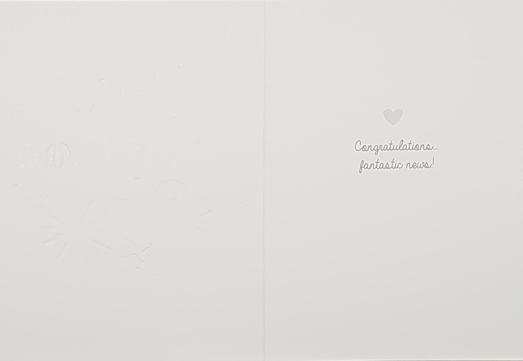 New Baby Card - Boy (Grandson) / 'Wonderful New Grandson' & Sparklers