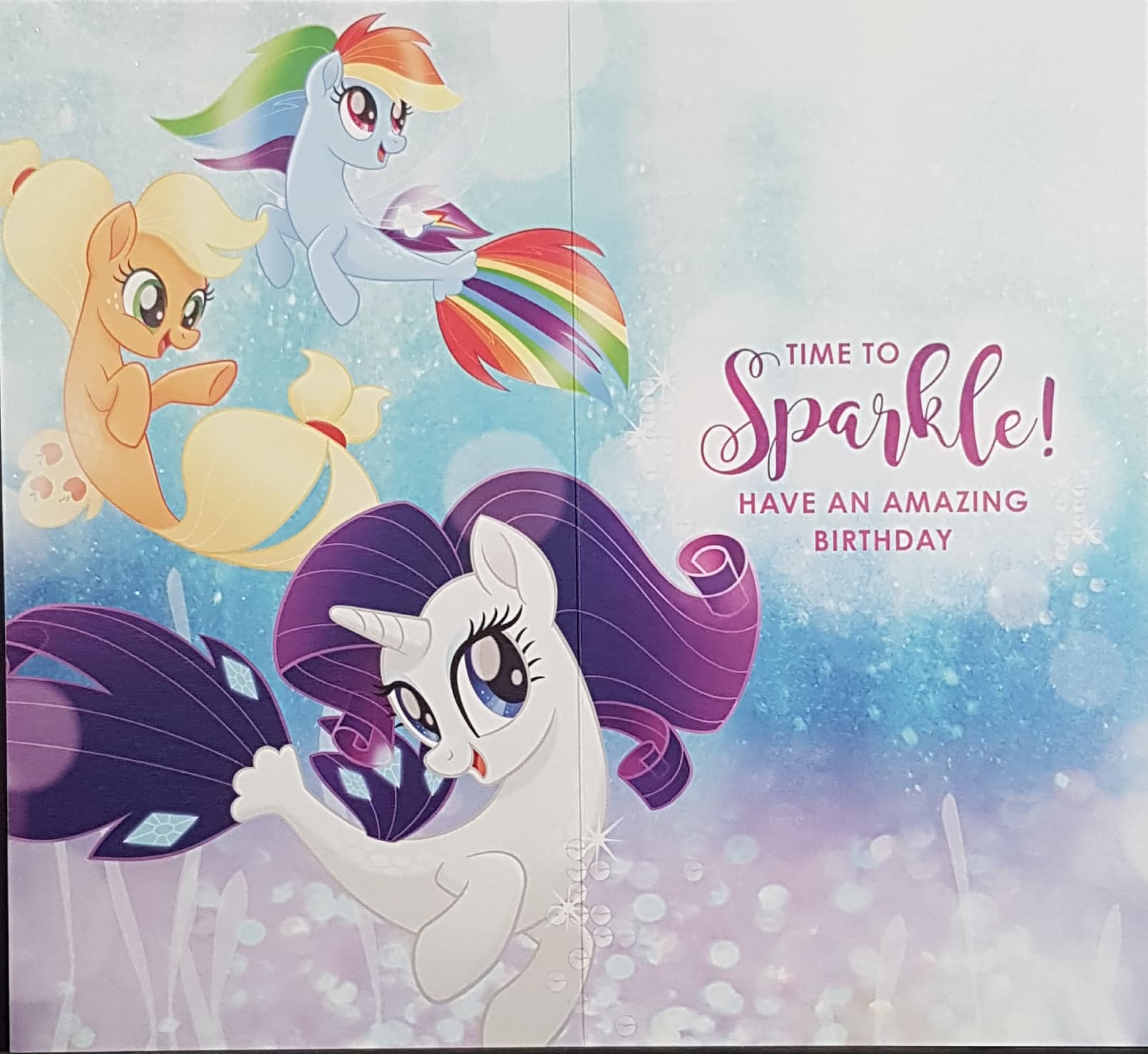 Birthday Card - Birthday Girl / A Group Of Cute Magical Pink Ponies