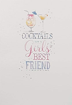 Birthday Card - General/ Two Cocktails On The Top