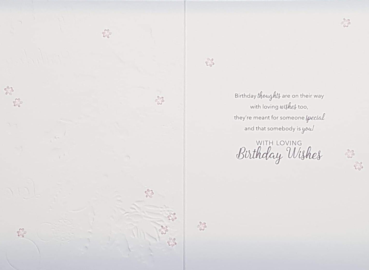 Birthday Card - Especially For You / A Floral Wreath
