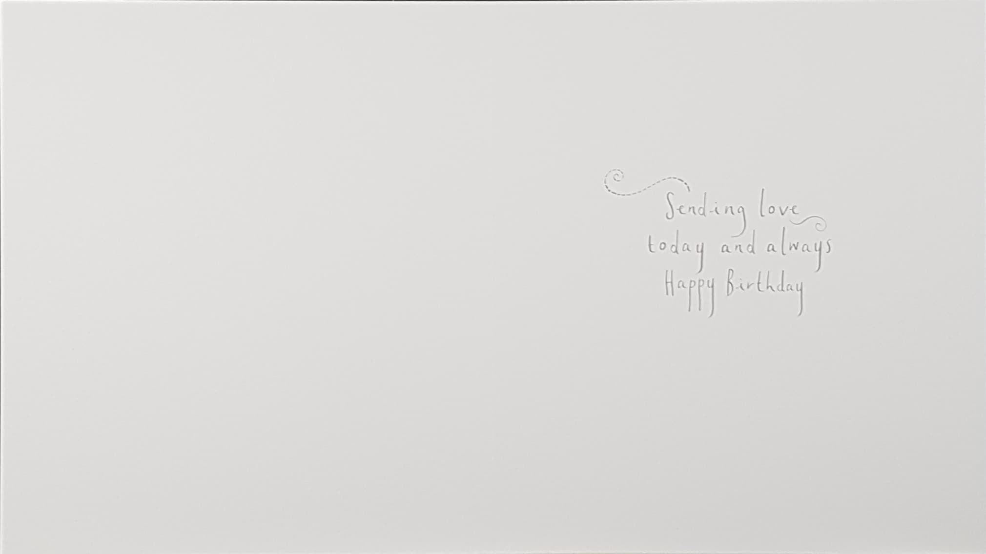 Birthday Card - Daughter / A Girl In A Dress Surrounded By Butterflies