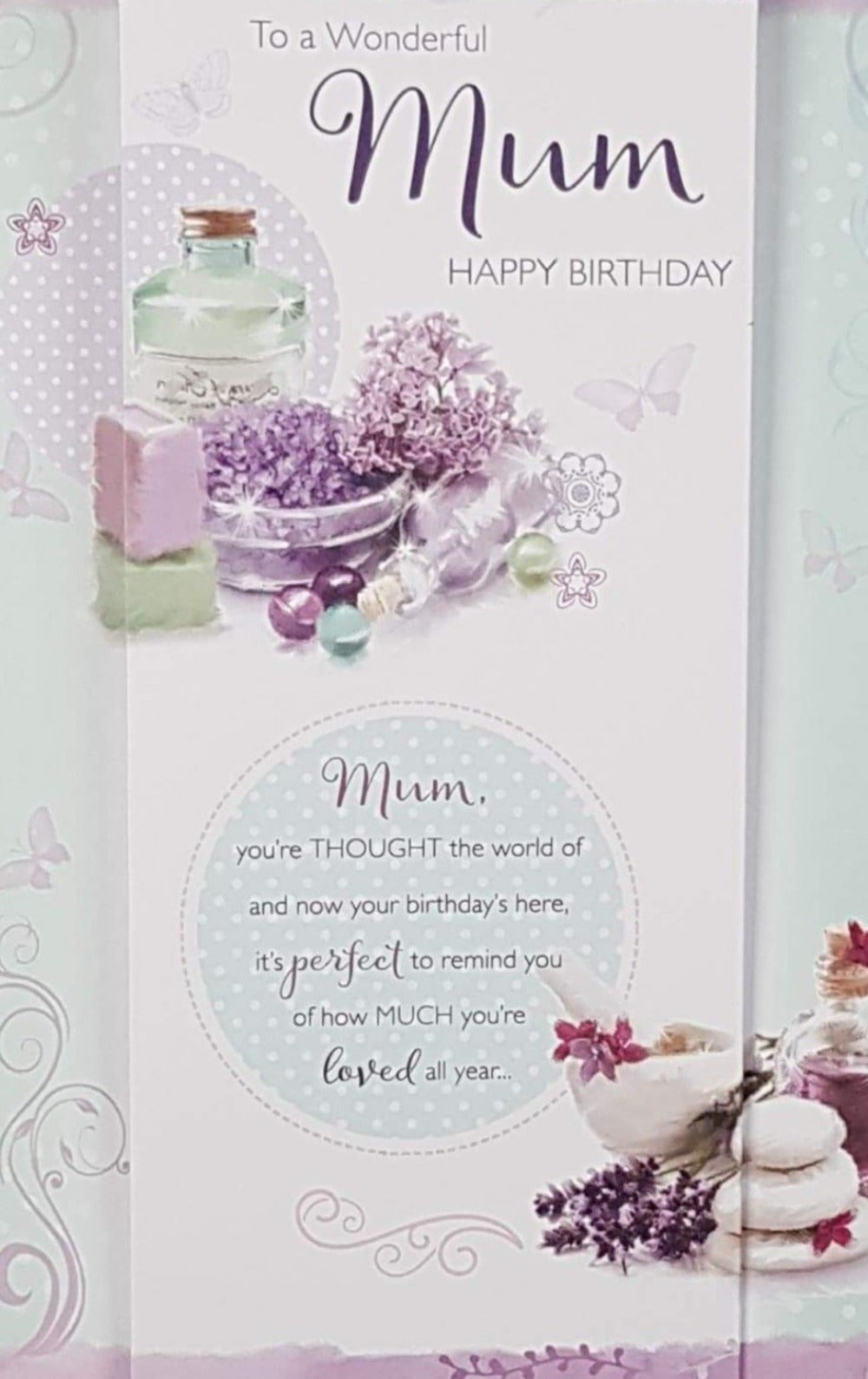 Birthday Card - Mum/ 'T...To remind You Of How Much You're Loved...'