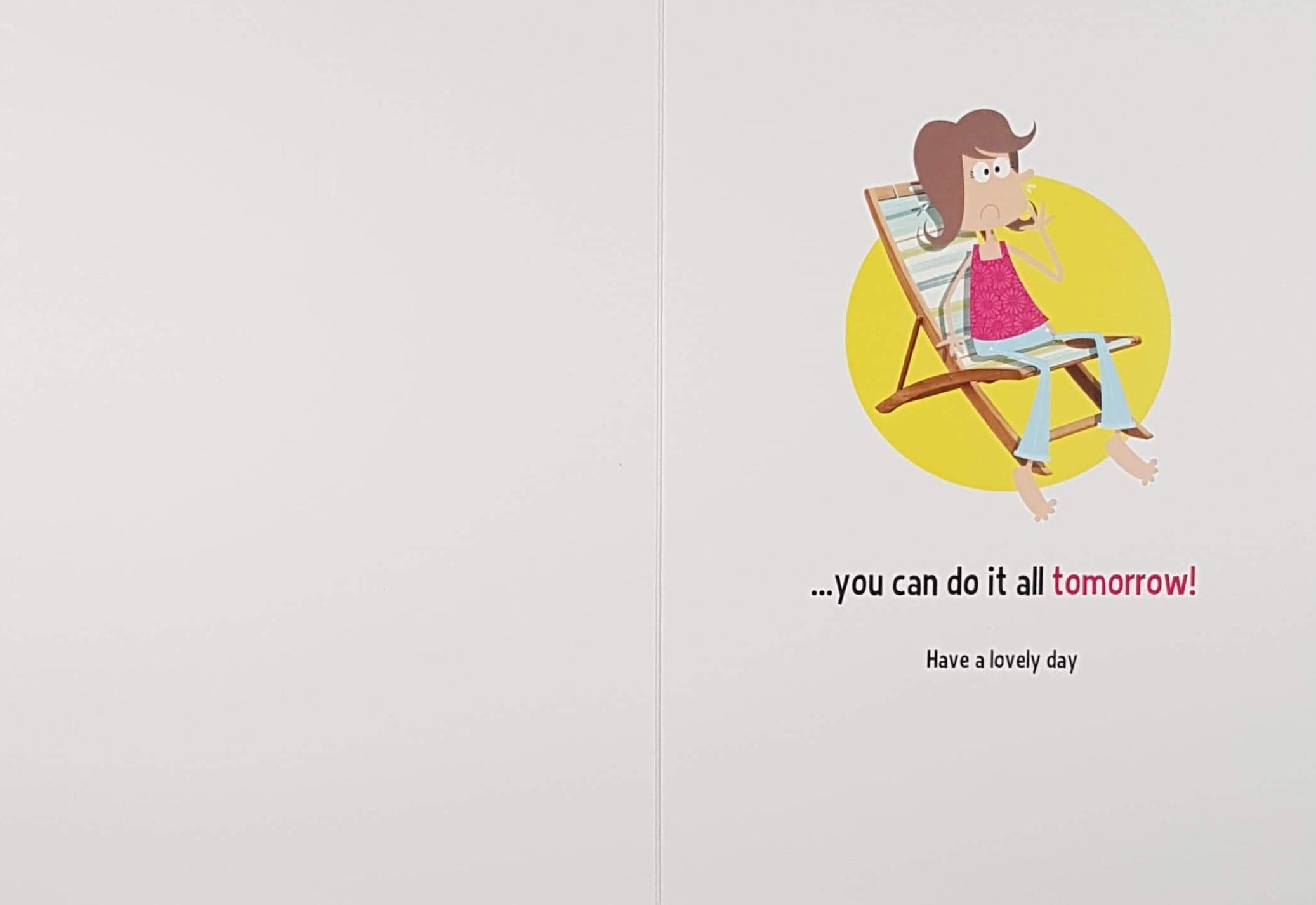 Birthday Card - Mum / Relaxing In The Garden