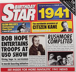 Born in year 1941 - Star (Includes CD)