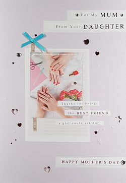 From Your Daughter Mothers Day Card - Thanks For Being My Best Friend