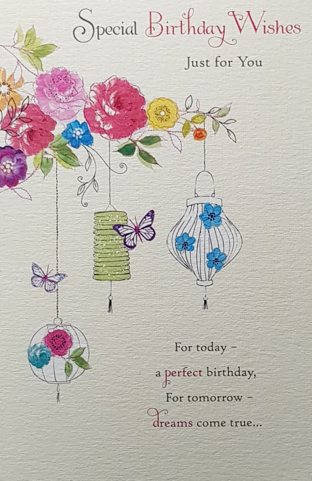 Birthday Card - General Female / For Tomorrow Dream Come True...